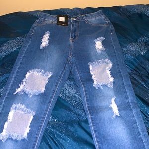 Fashion Nova High Rise Denim Skinny Jeans